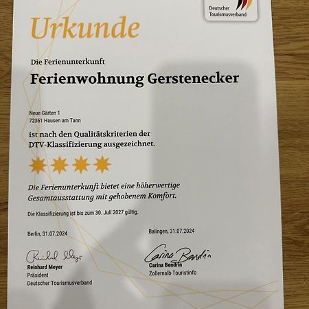 Hausen am Tann Ferienwohnung Gerstenecker מראה חיצוני תמונה